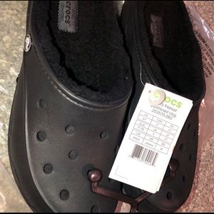 Brand new plush lined Crocs